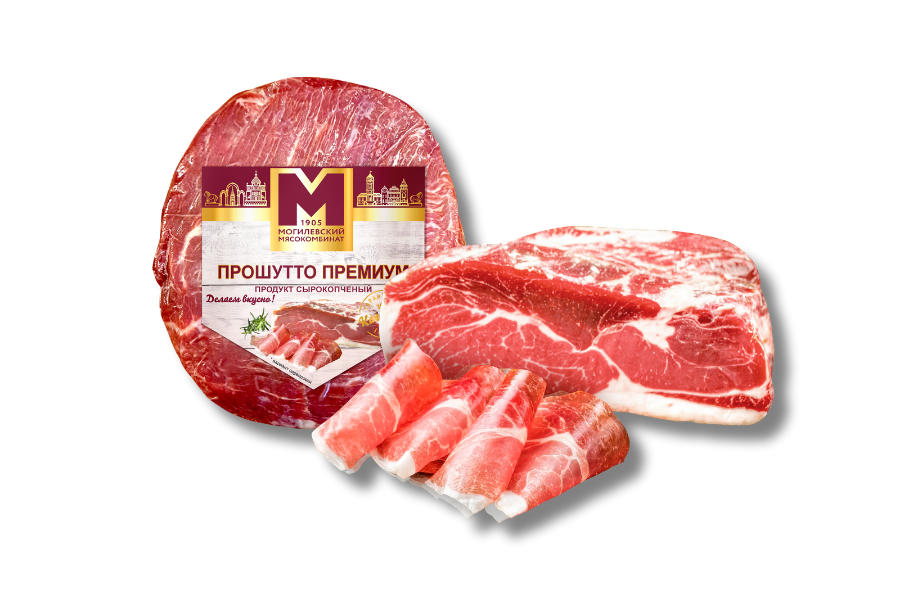 Продукт из мяса свинины мясной сырокопченый «Прошутто премиум»